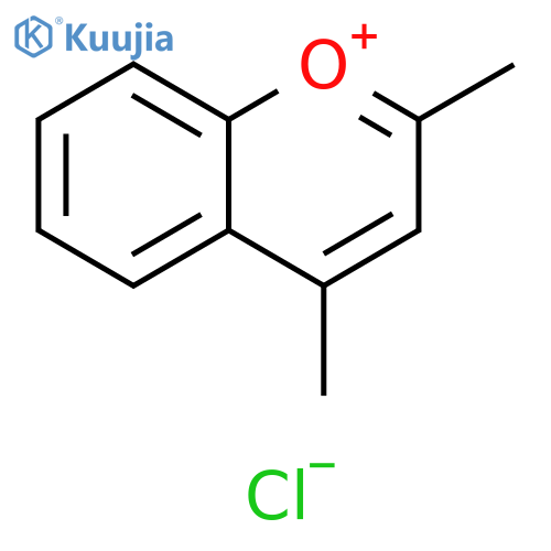 1-Benzopyrylium, 2,4-dimethyl-, chloride structure
