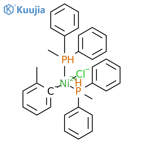 trans-Bis(methyldiphenylphosphine)(2-methylphenyl)nickel(II) chloride structure
