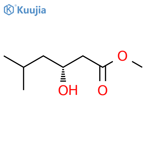 methyl (3R)-3-hydroxy-5-methylhexanoate structure