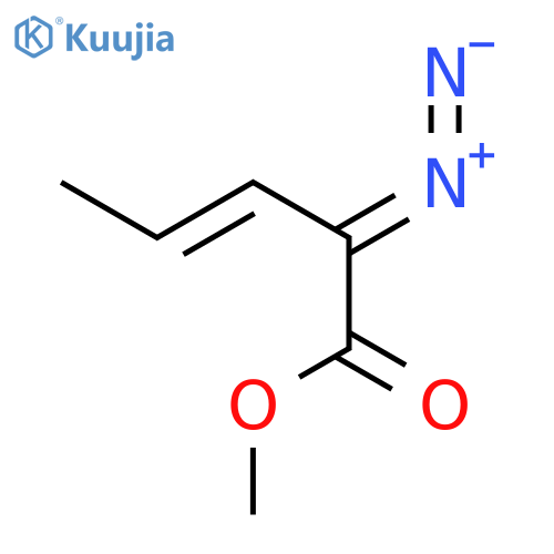 3-PENTENOIC ACID, 2-DIAZO-, METHYL ESTER structure
