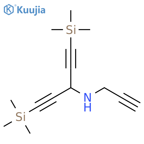 1,4-Pentadiyn-3-amine, N-2-propynyl-1,5-bis(trimethylsilyl)- structure