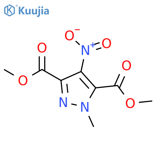 Dimethyl 1-methyl-4-nitro-1H-pyrazole-3,5-dicarboxylate structure