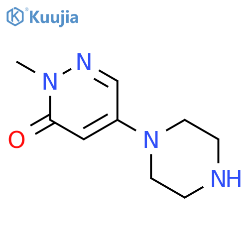 2-Methyl-5-(piperazin-1-yl)pyridazin-3(2H)-one structure