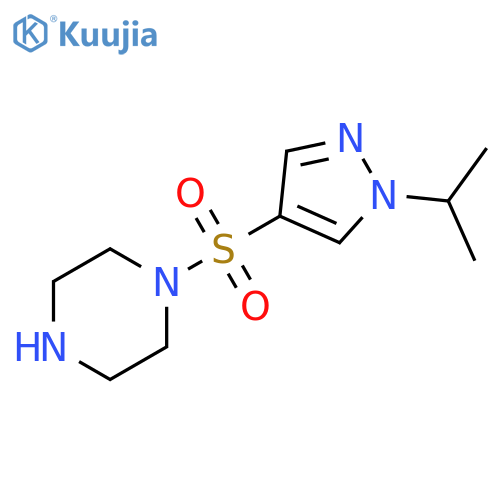 1-(1-Isopropyl-1H-pyrazole-4-sulfonyl)-piperazine structure