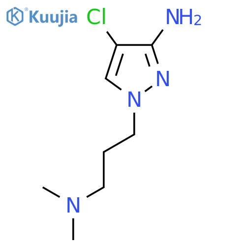 4-chloro-1-3-(dimethylamino)propyl-1H-pyrazol-3-amine structure