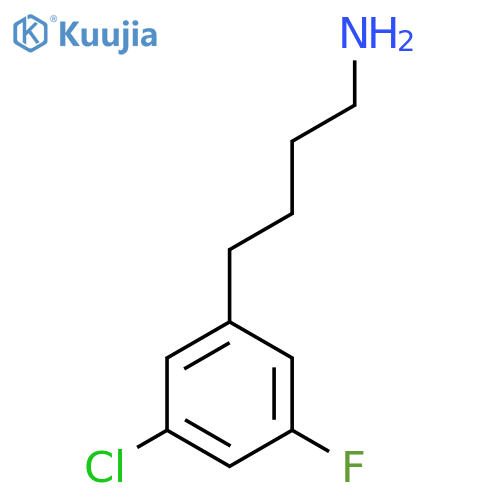 4-(3-chloro-5-fluorophenyl)butan-1-amine structure