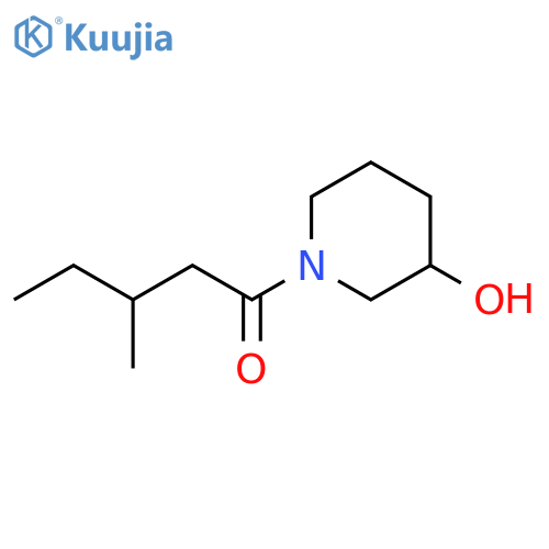 1-(3-hydroxypiperidin-1-yl)-3-methylpentan-1-one structure