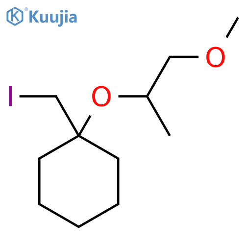 1-(iodomethyl)-1-(1-methoxypropan-2-yl)oxycyclohexane structure