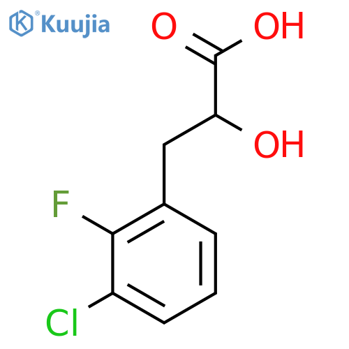 3-(3-Chloro-2-fluorophenyl)-2-hydroxypropanoic acid structure