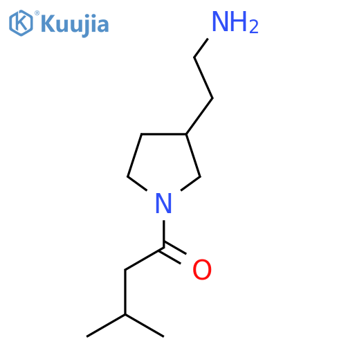 1-[3-(2-Aminoethyl)pyrrolidin-1-yl]-3-methylbutan-1-one structure