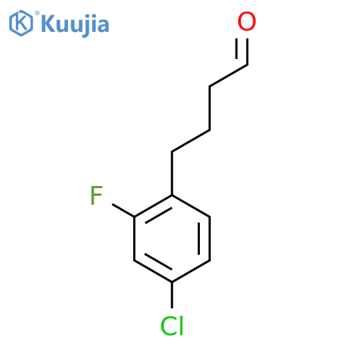 4-(4-chloro-2-fluorophenyl)butanal structure