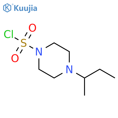 4-(butan-2-yl)piperazine-1-sulfonyl chloride structure