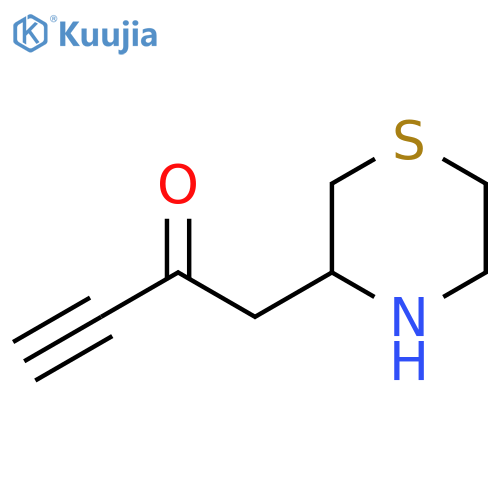 1-(Thiomorpholin-3-yl)but-3-yn-2-one structure