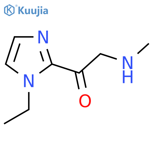 1-(1-ethyl-1H-imidazol-2-yl)-2-(methylamino)ethan-1-one structure