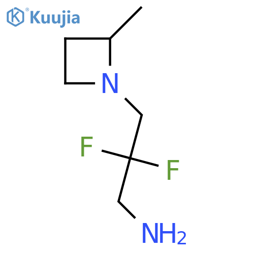2,2-Difluoro-3-(2-methylazetidin-1-yl)propan-1-amine structure