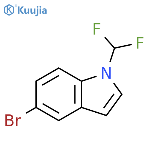5-bromo-1-(difluoromethyl)-1H-indole structure