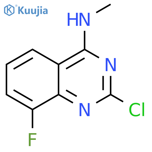 4-Quinazolinamine, 2-chloro-8-fluoro-N-methyl- structure