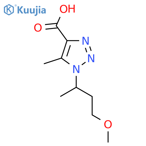 1-(4-methoxybutan-2-yl)-5-methyl-1H-1,2,3-triazole-4-carboxylic acid structure