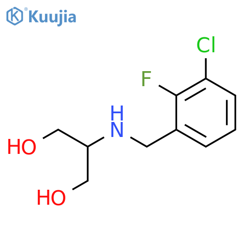 2-{(3-chloro-2-fluorophenyl)methylamino}propane-1,3-diol structure