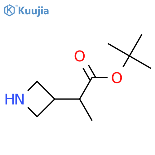 tert-butyl 2-(azetidin-3-yl)propanoate structure