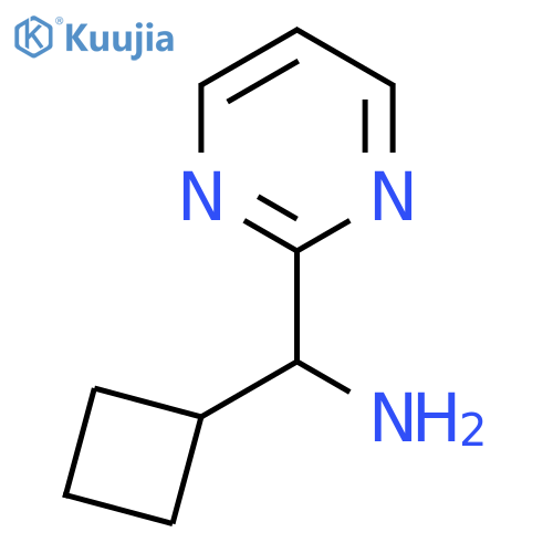 1-cyclobutyl-1-(pyrimidin-2-yl)methanamine structure