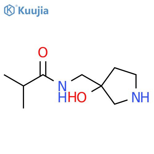 Propanamide, N-[(3-hydroxy-3-pyrrolidinyl)methyl]-2-methyl- structure