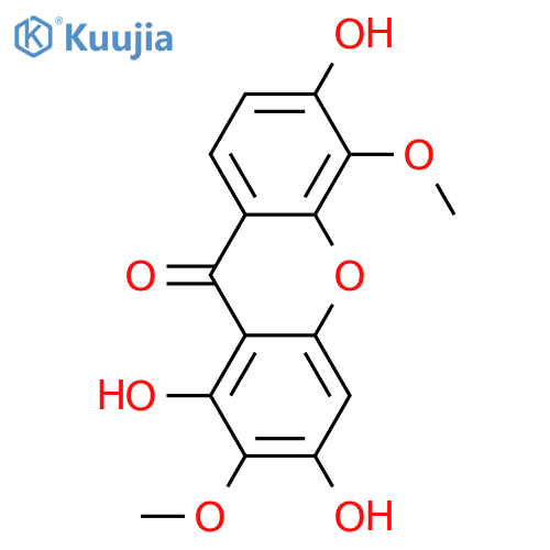 1,2,3,5,6-Pentahydroxyxanthone; 2,5-Di-Me ether structure