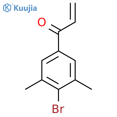 1-(4-bromo-3,5-dimethylphenyl)prop-2-en-1-one structure