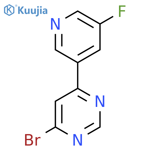 4-Bromo-6-(5-fluoropyridin-3-yl)pyrimidine structure