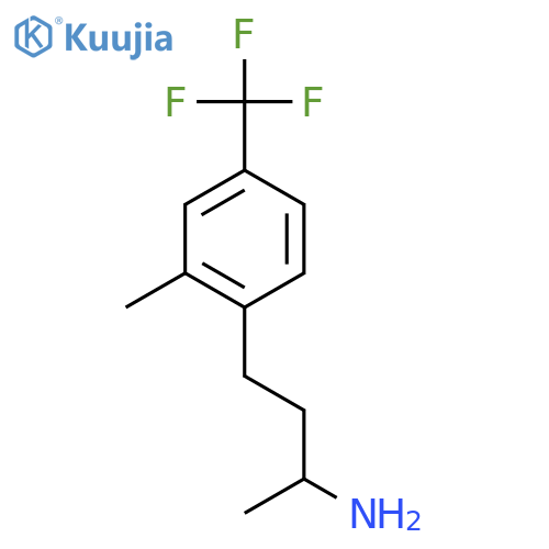 4-2-methyl-4-(trifluoromethyl)phenylbutan-2-amine structure
