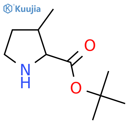 Tert-butyl 3-methylpyrrolidine-2-carboxylate structure