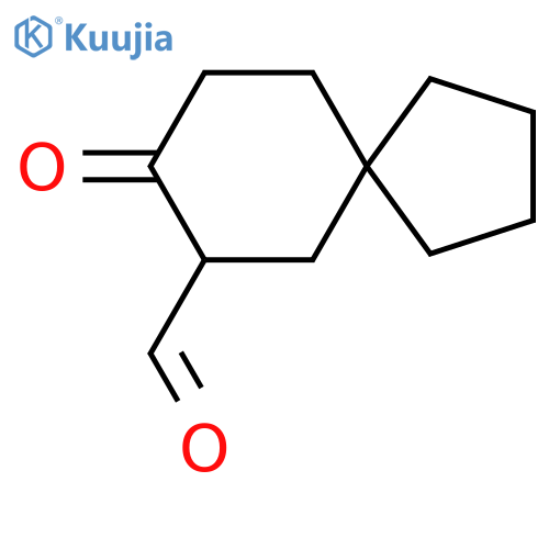 8-oxospiro4.5decane-7-carbaldehyde structure