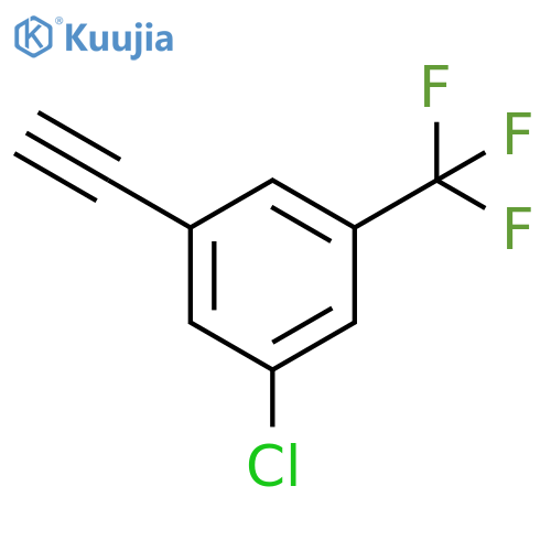 1-Chloro-3-ethynyl-5-(trifluoromethyl)benzene structure
