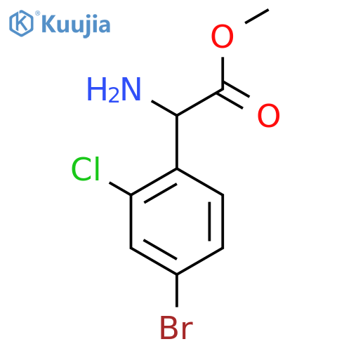 methyl 2-amino-2-(4-bromo-2-chlorophenyl)acetate structure