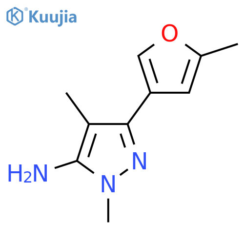 1,4-Dimethyl-3-(5-methylfuran-3-yl)-1H-pyrazol-5-amine structure