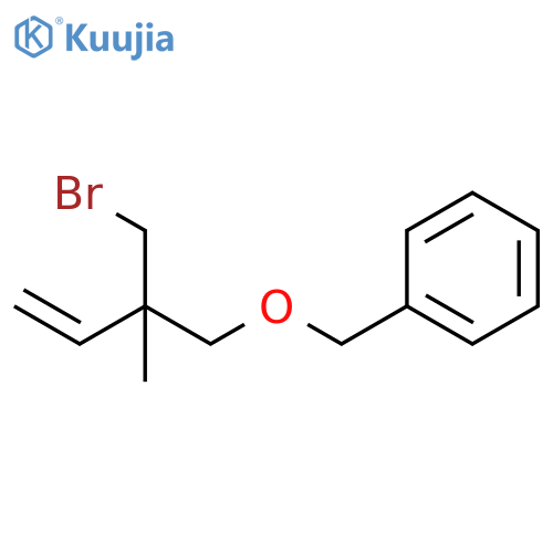 Benzene, [[[2-(bromomethyl)-2-methyl-3-buten-1-yl]oxy]methyl]- structure