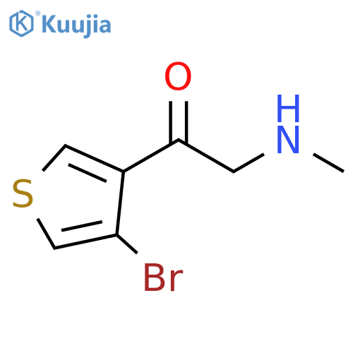 Ethanone, 1-(4-bromo-3-thienyl)-2-(methylamino)- structure
