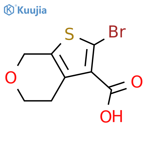 2-bromo-4H,5H,7H-thieno2,3-cpyran-3-carboxylic acid structure