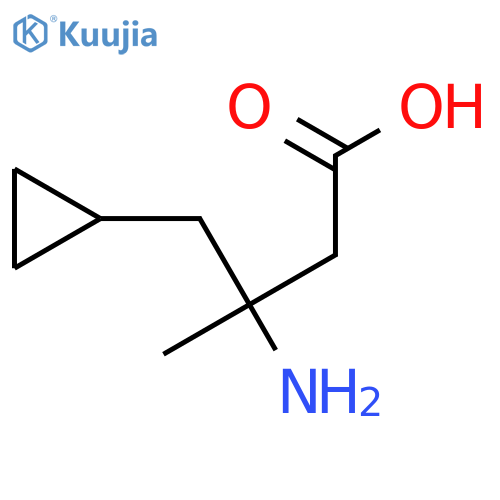 3-amino-4-cyclopropyl-3-methylbutanoic acid structure
