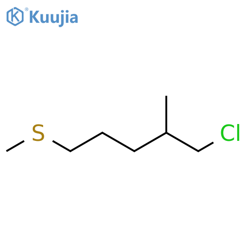 Pentane, 1-chloro-2-methyl-5-(methylthio)- structure