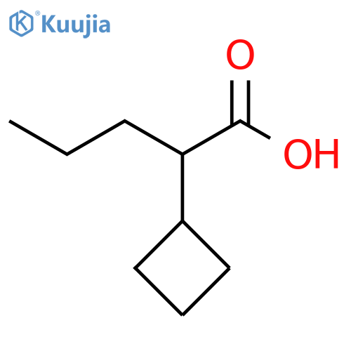 2-cyclobutylpentanoic acid structure