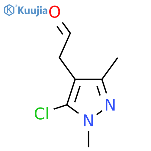 2-(5-chloro-1,3-dimethyl-1H-pyrazol-4-yl)acetaldehyde structure