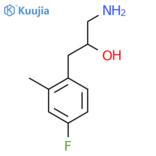1-Amino-3-(4-fluoro-2-methylphenyl)propan-2-ol structure