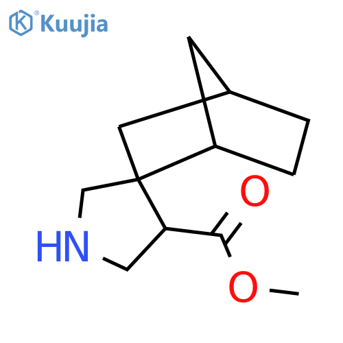 methyl spirobicyclo2.2.1heptane-2,3'-pyrrolidine-4'-carboxylate structure