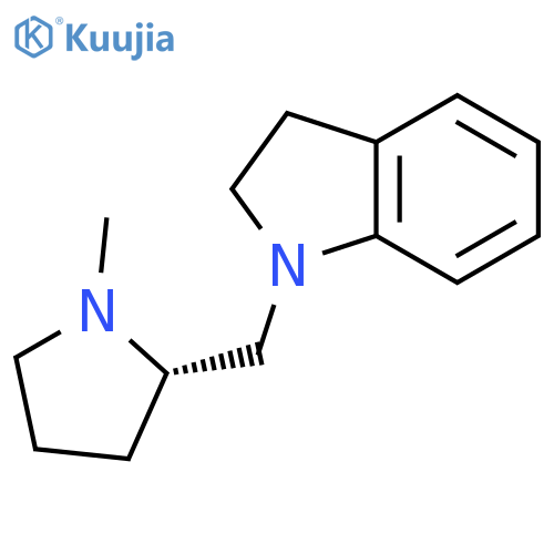 1H-Indole, 2,3-dihydro-1-[[(2S)-1-methyl-2-pyrrolidinyl]methyl]- structure