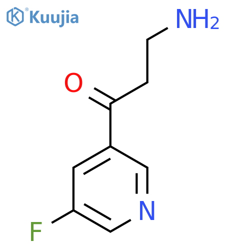 3-amino-1-(5-fluoropyridin-3-yl)propan-1-one structure