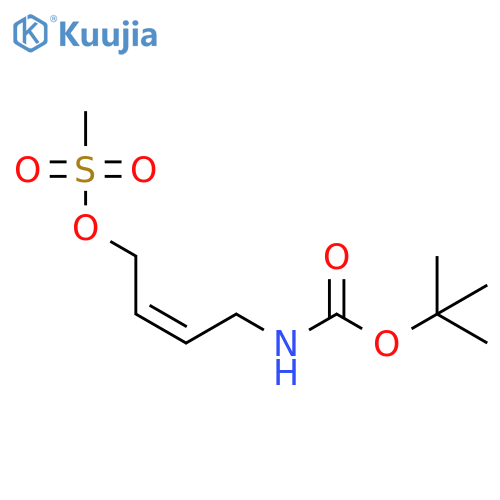 Carbamic acid, [4-[(methylsulfonyl)oxy]-2-butenyl]-, 1,1-dimethylethyl ester, (Z)- (9CI) structure