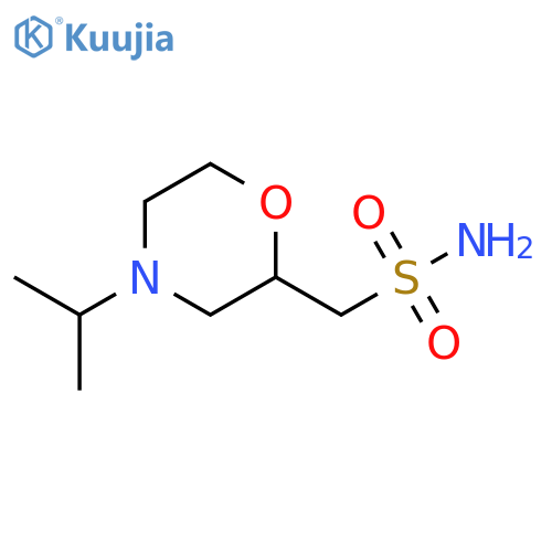 4-(propan-2-yl)morpholin-2-ylmethanesulfonamide structure