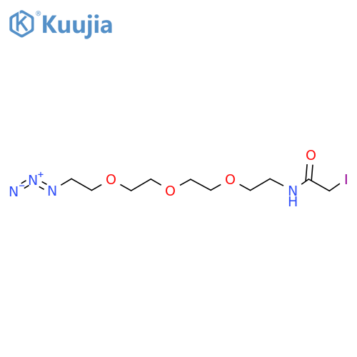 Iodoacetamide-PEG3-azide structure
