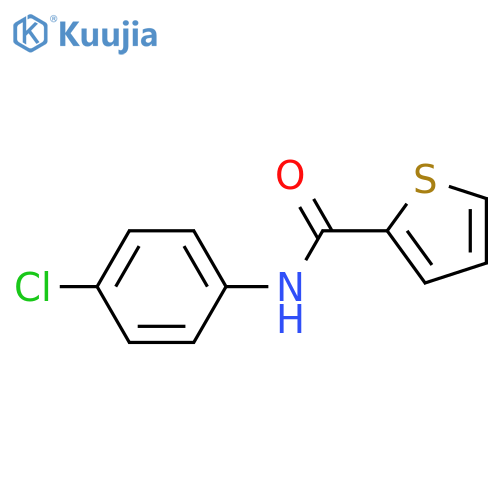 2-Thiophenecarboxamide, N-(4-chlorophenyl)- structure